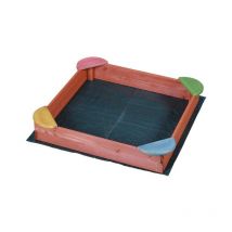 Sabbiera de fantasía para niños - 100x100x17h - juego de madera para estimular la imaginación y habilidades manuales