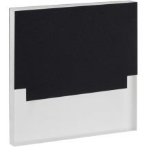 Escalera de luz led decorativo - Muro empotrado - Negro - 4000K - 0.8W