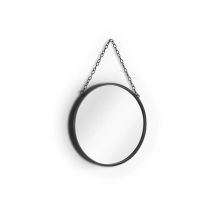 Boite A Design - sabine specchio da parete con cornice liscia con catenella 25,5CM