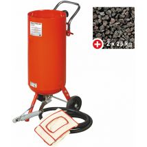 Mw Tools - Sableuse mobile pro 75L + 50 kg d'abrasifs usage unique CAT02010PACK1
