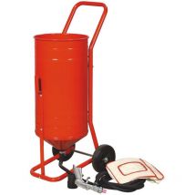 Sableuse Aérogommeuse mobile sur Roulettes 56,70L 90lb 41kg