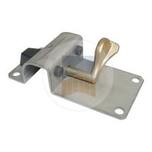 Sabot En Inox Avec Basculeur Cupro-aluminium Et Butée En Caoutchouc Hauteur (mm): Hauteur (mm) : 40 - Réglage (mm): Réglage (mm) : 54 À 75 - Portac