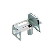 Battements réglable à sceller en acier pour portail battant de 15 à 70 mm avec gâche pour verrou à tige diamètre maxi 16 mm Tirard