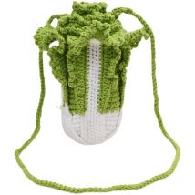 Sac à bandoulière en tricot à la mode pour femmes, sac à bandoulière de couleur contrastée, mini sac décontracté