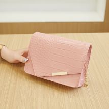 Sac à bandoulière pour femme, mini sac pour téléphone portable, sac à bandoulière avec chaîne pour femme, rose