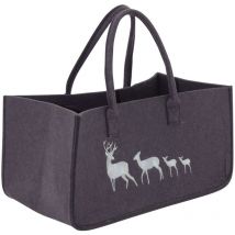 Sac à bûches en feutrine 50 x 25 cm