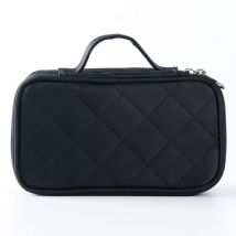Ensoleille - Sac à cosmétiques imperméable en nylon pour femmes, sac à miroir en forme de diamant, sac à cosmétiques de voyage, sac de lavage