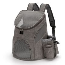 Sac à dos de transport pour animaux de compagnie avec sac à crottes, compartiment pour friandises pour chats et chiens et bouteille d'eau, sac de