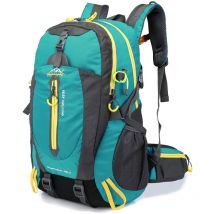 Decdeal - Sac à dos de voyage résistant à l'eau 40L, pour camping, randonnée, ordinateur portable, Trekking, escalade, pour hommes et femmes,Lake blue