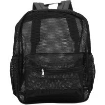 Sac à dos en maille robuste, léger, grande capacité, lavable, transparent, pour la natation, la plage, les sports