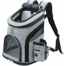 Sac à dos pour chiens Sac de voyage pour chats avec filet m Noir