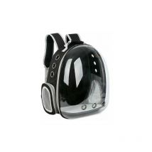 Sac à Dos Transparent Panoramique Portable (Noir) pour Chats et Chiens