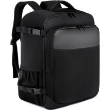 Aougo - Sac a Dos Voyage Cabine Avion 45x36x20,Sacs de Voyage Ordinateur Portable 15.6 Pouces Sac de Travail, Noir