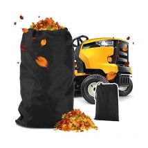 Paryou - Sac à feuilles pour tracteur de pelouse avec trous d'aération et fermeture éclair inférieure, 244 x 142 cm,ouverture 210 d, pour tondeuse à