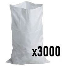 Dulary - Sac à gravats tissé réutilisable, résistant aux déchirures 60 kg (vendu par 3000 sacs)