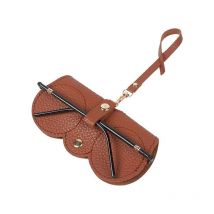 Sac à lunettes de soleil en cuir souple