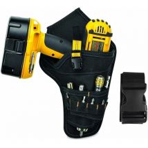 Ahlsen - Sac à outils avec ceinture réglable, étui de perceuse robuste, sac de travail d'entretien électronique, sac à outils de forage, sac suspendu