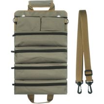 Trimec - Sac à outils enroulable pour homme/femme, organiseur d'outils à roulettes durable et imperméable, bandoulière multifonctionnelle, sac à