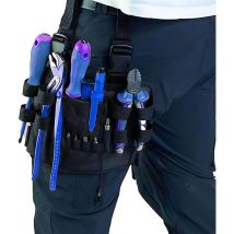 Sac à outils, pochette à outils d'électricien avec clip de ceinture, petit sac à outils pour jambe, pochette de poche de jambe, mini pochette de