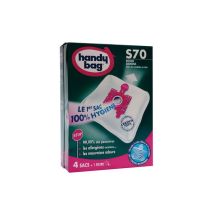 Sac aspirateur Handy Bag S70 – Filtration HEPA – 4 sacs – 5 couches – Compatible Bosch, Arriva – 158617