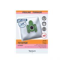 Sac aspirateur Temium TO107SN anti-odeur 6 sacs