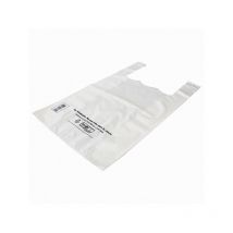 SPHERE - Sac bretelle reutilisable pebd blanc 50 mic x100 26x12x45cm
