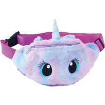 Sac ceinture en peluche mignon, sac à bandoulière léger (violet)