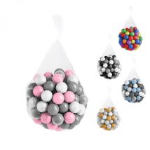 Sac De 100 Balles De Jeu 5,5 Cm – Plastique Souple Indéformable – Sans Phtalates Ni Bisphénol A – Filet Réutilisable – Monsieur Bébé