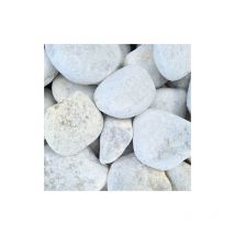 Sac +/- 20 kg Gravier blanc roulé 60/100