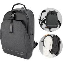 Sac de coffre de vélo, sac à dos de vélo avec cadre, 2en1, 30l, noir