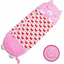 Sac de Couchage 2 en 1 pour Enfant avec Oreiller, Doux, Confortable, Facile à Transporter, Sac de Couchage pour Sieste, pour Les Enfants de 3-6