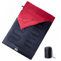 Sac de couchage double et oreillers adultes camping 3-4 saisons vidaXL