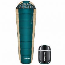 Sac de couchage forme momie Desert - Kingcamp - Vert - 215 x 55 cm