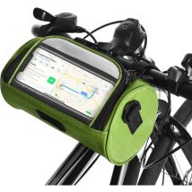Sac de guidon de vélo, sac de rangement pour cadre avant de vélo, sac de montage pour téléphone portable avec bandoulière amovible