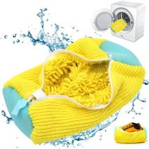 Sac de lavage pour chaussures baskets – Fermeture éclair – Sac à chaussures pour machine à laver, protection pour chaussures et vêtements, kit de