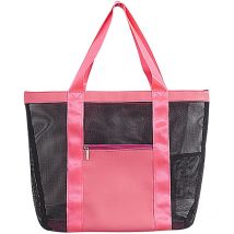 Sac de plage, sac de plage en maille surdimensionné, sac de piscine étanche pour les vacances à la plage, la natation, les voyages en famille