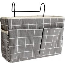 Sac de rangement de chevet utilitaire et étanche, sac de rangement suspendu avec 3 poches, sac de rangement de chevet, sac de rangement de lit large,