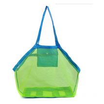 Sac de rangement en filet pour jouets de plage pour enfants, sac fourre-tout de plage portable et flexible, sac de sable