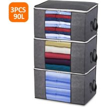 Sac de rangement pour vêtements Grands sacs de rangement pliables sous le lit avec fermeture éclair pour couettes, vêtements