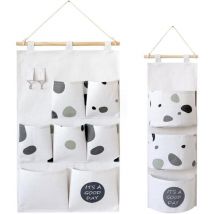 Sac de Rangement Suspendu,Tissu Porte à Suspendre Rangement Tissu Mural Placard Murale Rangement Chambre