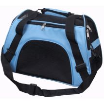 Sac De Transport Chat Et Chien Chaton Chiot Sac À Main Avec Bandoulière Bleu Taille M 48 X 26 X 31 Cm