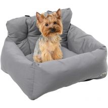 Sac de transport pour chien chat - siège auto pour chien chat - housse de siège pour chien chat - déhoussable, sangles ajustables, attache - coton