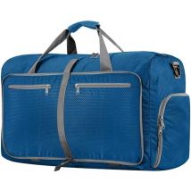 Sac de voyage pliable 40 l, étanche, pour camping, randonnée, voyage, bleu marine