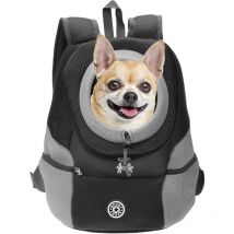 Galozzoit - Sac à dos de transport pour chien tête hors sac à dos respirant sac à dos étanche pour petits chiens chats chiot sac à dos de transport