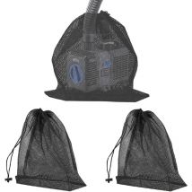 Sac en Filet de Filtre de Pompe Sac de Filtre de Pompe d'Étang avec Cordon de Serrage Exterieur(4030cm/4545cm)3 pcs