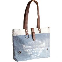 Aubry Gaspard - Sac en jean inscription Adventure