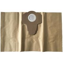 Sac filtrant en papier 20 L (haute résistance à la déchirure, brun)