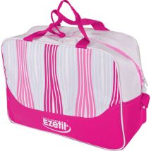 Sac isotherme sac pique-nique lunch bag 20 litres rose avec bandoulière, nylon imperméable, LxlxH 43x16x30 cm
