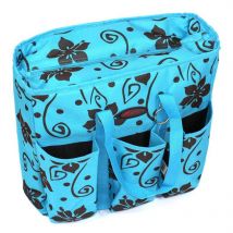Sac isotherme Sac de transport Sac thermique Sac de pique-nique Sac de selle Sac design fleuri turquois