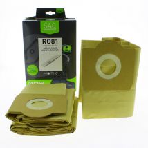 Sac papier 20L adaptable par 4 HERO81 pour Aspirateur aquavac, bosch, calor, carrefour home, clatronic, curtiss, delonghi, deltajet, essentiel b,